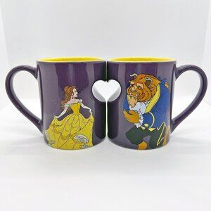 Beauty and the Beast purple mug set perfect condition, no cracks or chips
